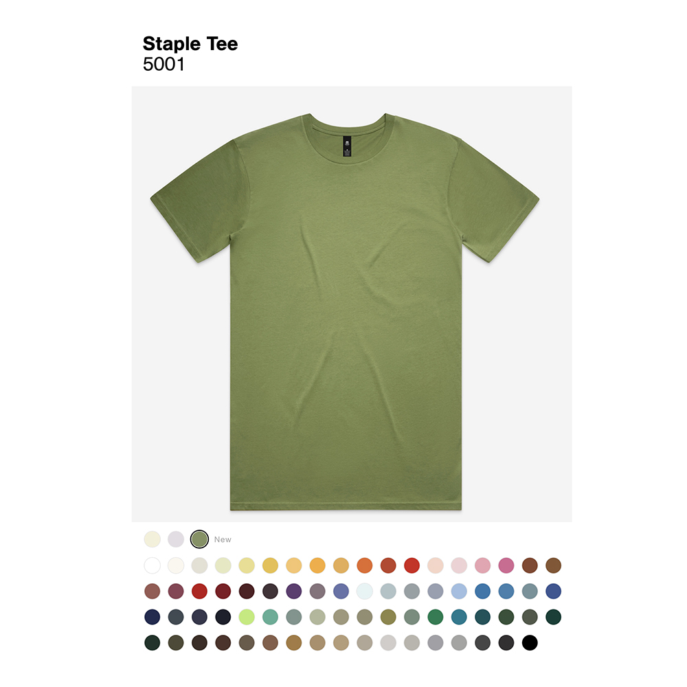 Photo of AS Colour Staple Tshirt/Tee for screen printing